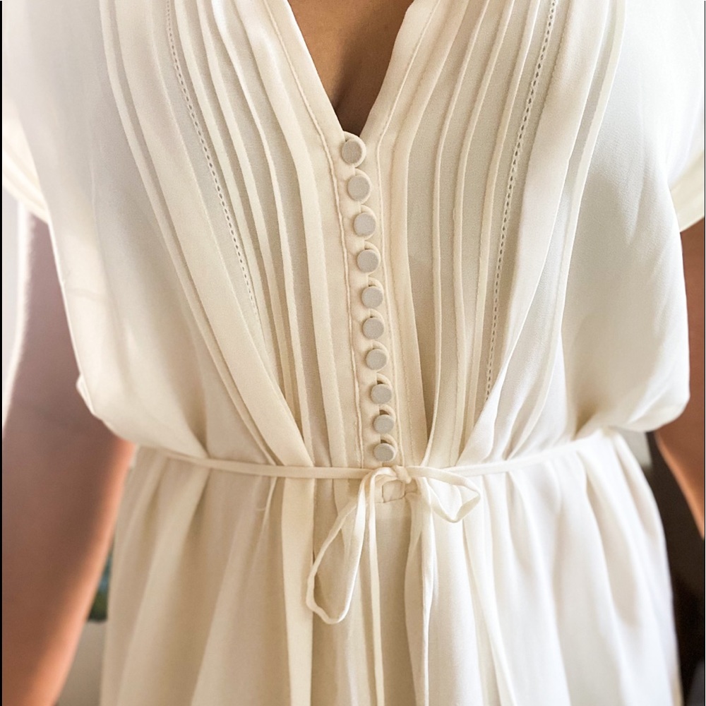 Beautiful detail white dress